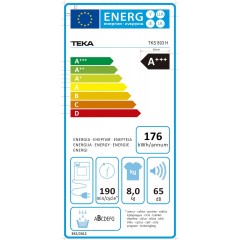 Teka SPA TKS 893 H Στεγνωτήριο 8kg A+++ Teka SPA TKS 893 H Στεγνωτήριο 8kg A+++